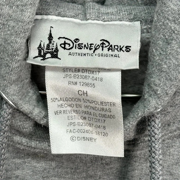 Disney Parks Mickey Mouse Gray Hoodie Small - Picture 4 of 5